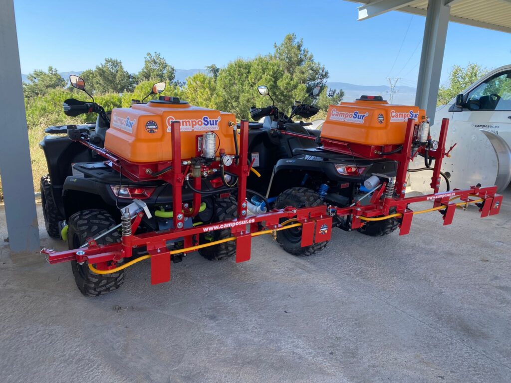 Equipo herbicida ultra bajo volumen quad